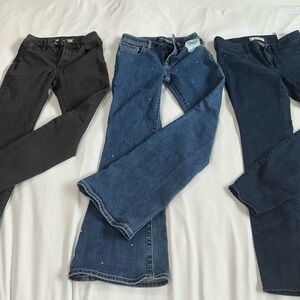 GAP Women's Straight Leg Jeans in Black and Blue
